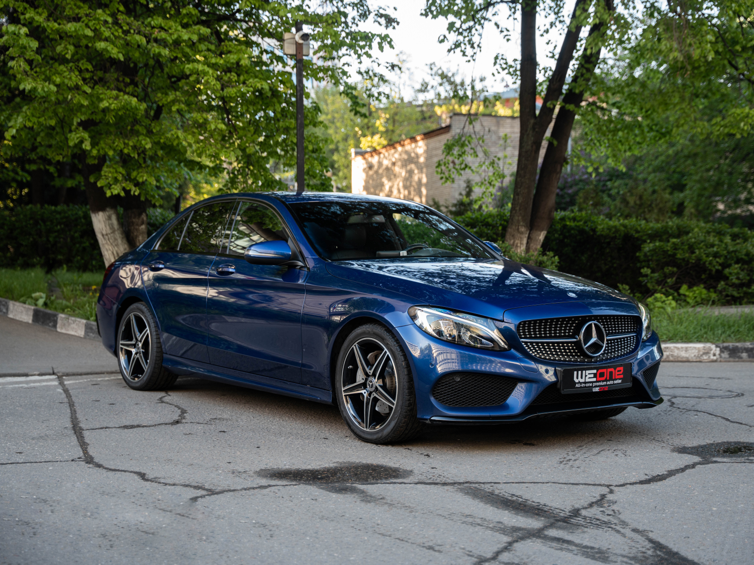 Mercedes-Benz C180 2015 синий Mercedes-Benz C180 2015 синий